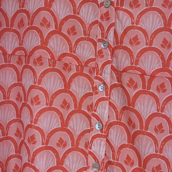 Coral and pink dress - Picture 3 of 4